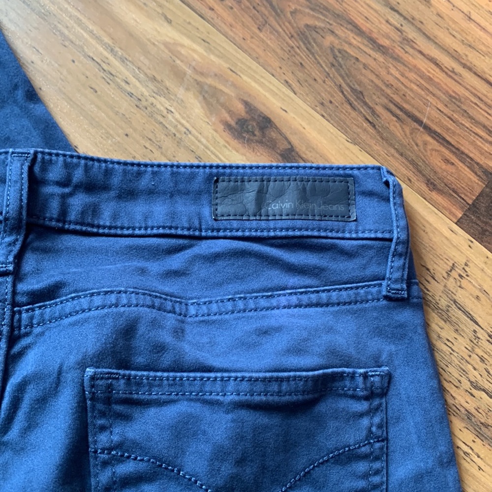 Calvin Klein Blue Skinny Ankle Jeans C6 - Picture 6 of 7
